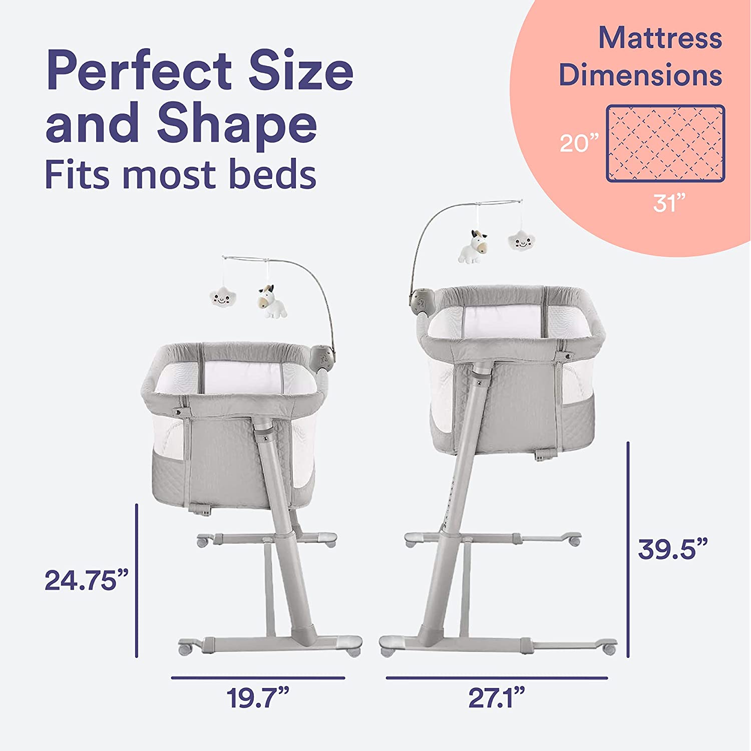 Bassinet mattress dimensions hotsell